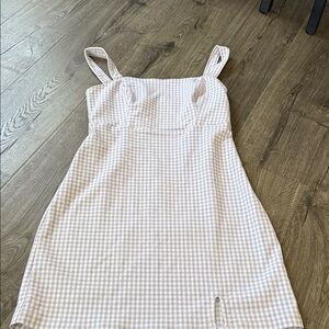 Hollister Lavender gingham dress SMALL